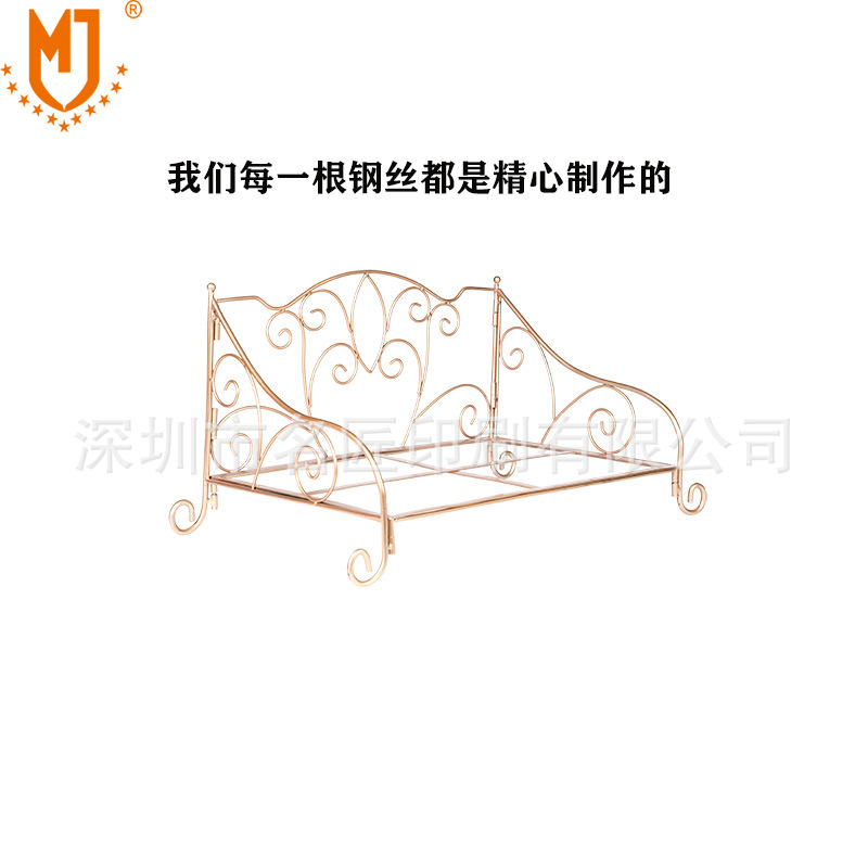 跨境专供铁艺狗床猫窝宠物垫子猫狗通用宠物窝(图2)