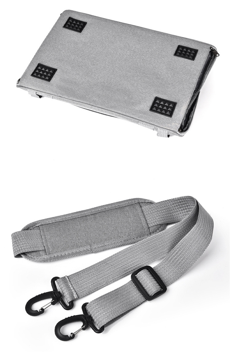  Light Grey Pet Carrier Bag Small-Batch Airline Approved Travel Supplies Zipper Closure Made Oxford (图8)