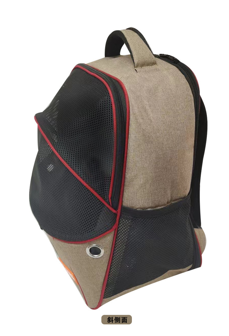 MJ Customized Pet Mesh Backpack Cross border New Cat Bag Breathable Dog Backpack Portable Pet Bag(图9)