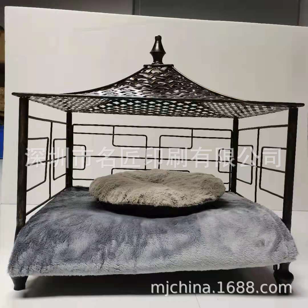Iron dog bed, cat bed, all season universal pet bed European Gothic style(图2)