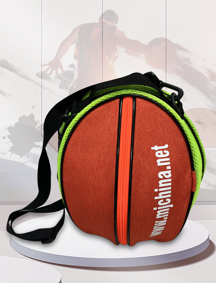 单肩手提篮球包训练运动背包篮球袋网兜儿童足球包排球包(图1)