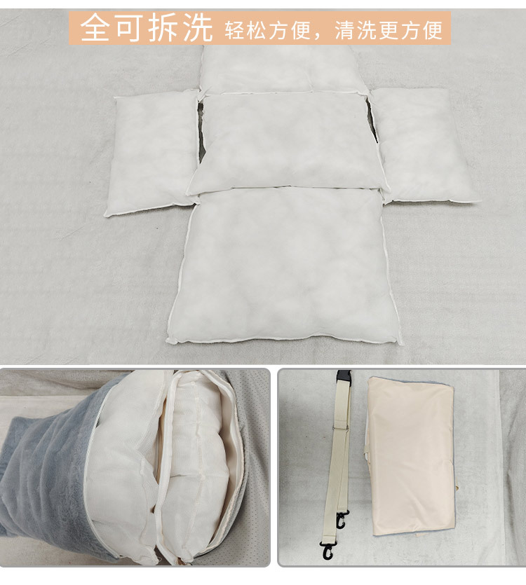 厂家定制宠物车载窝 宠物外出旅行狗垫 便携式汽车座椅手提狗狗窝(图13)